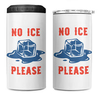 No Ice Please 4 in 1 Can Cooler Tumbler Funny Ice Cube Anti ICE Deportation Human Rights
