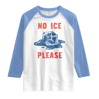 No Ice Please Raglan Shirt Funny Ice Cube Anti ICE Deportation Human Rights