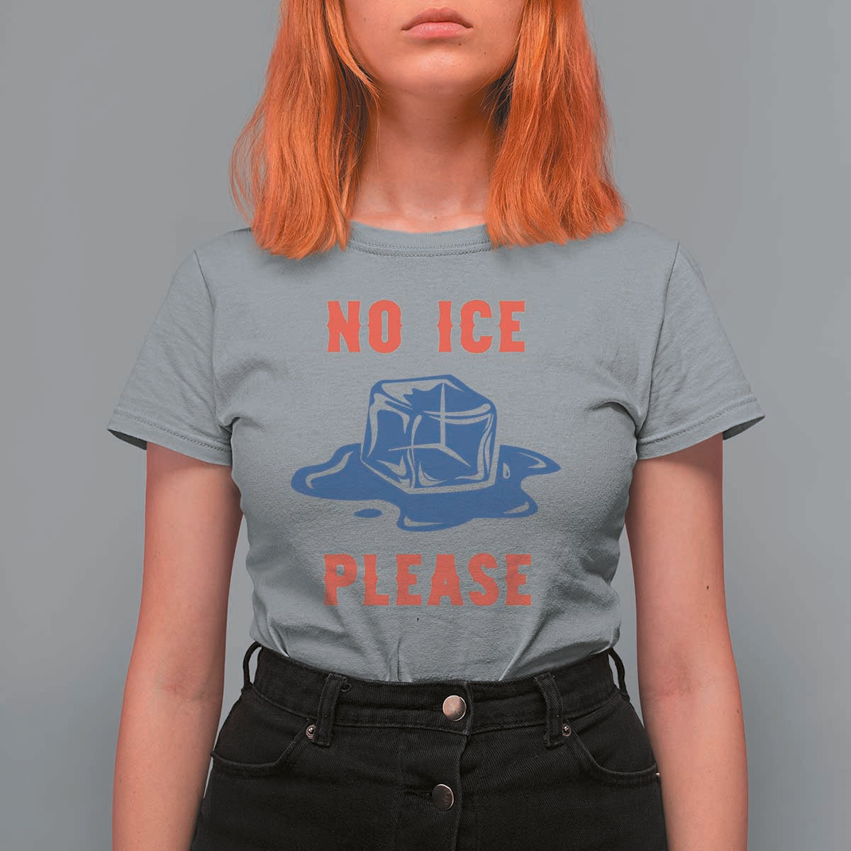 No Ice Please T Shirt For Women Funny Ice Cube Anti ICE Deportation Human Rights