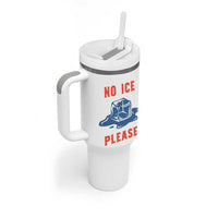 No Ice Please Tumbler With Handle Funny Ice Cube Anti ICE Deportation Human Rights