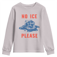 No Ice Please Youth Sweatshirt Funny Ice Cube Anti ICE Deportation Human Rights