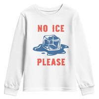 No Ice Please Youth Sweatshirt Funny Ice Cube Anti ICE Deportation Human Rights