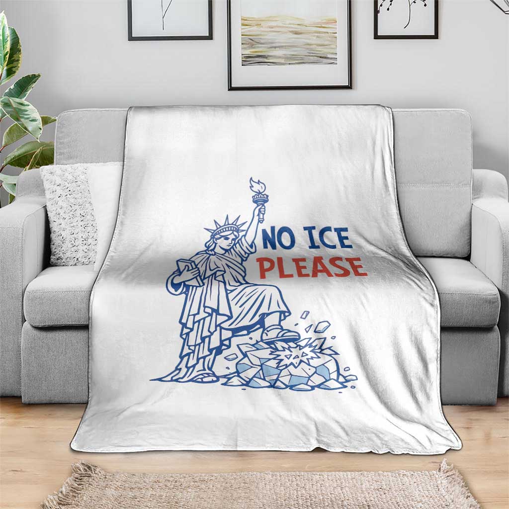 No Ice Please Throw Blanket Funny Statue of Liberty Anti ICE Deportation Human Rights