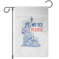 No Ice Please Garden Flag Funny Statue of Liberty Anti ICE Deportation Human Rights