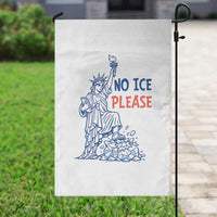No Ice Please Garden Flag Funny Statue of Liberty Anti ICE Deportation Human Rights