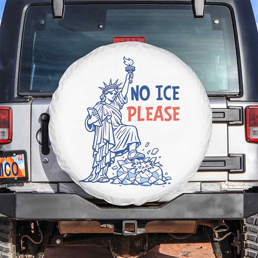 No Ice Please Spare Tire Cover Funny Statue of Liberty Anti ICE Deportation Human Rights