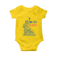 No Ice Please Baby Onesie Funny Statue of Liberty Anti ICE Deportation Human Rights