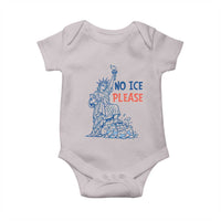 No Ice Please Baby Onesie Funny Statue of Liberty Anti ICE Deportation Human Rights