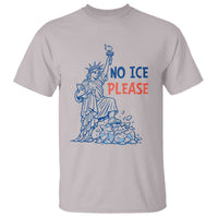 No Ice Please T Shirt Funny Statue of Liberty Anti ICE Deportation Human Rights