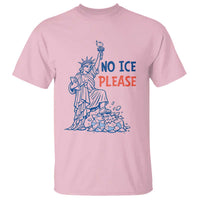 No Ice Please T Shirt Funny Statue of Liberty Anti ICE Deportation Human Rights