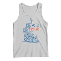 No Ice Please Tank Top Funny Statue of Liberty Anti ICE Deportation Human Rights