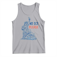 No Ice Please Tank Top Funny Statue of Liberty Anti ICE Deportation Human Rights