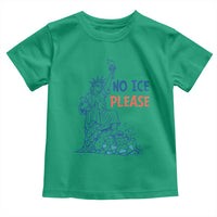 No Ice Please Toddler T Shirt Funny Statue of Liberty Anti ICE Deportation Human Rights