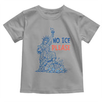 No Ice Please Toddler T Shirt Funny Statue of Liberty Anti ICE Deportation Human Rights