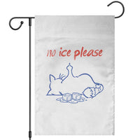 No Ice Please Garden Flag Funny Cat Anti ICE Deportation Human Rights
