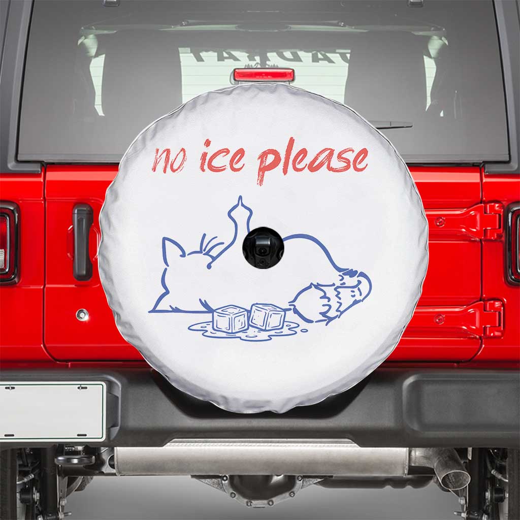 No Ice Please Spare Tire Cover Funny Cat Anti ICE Deportation Human Rights
