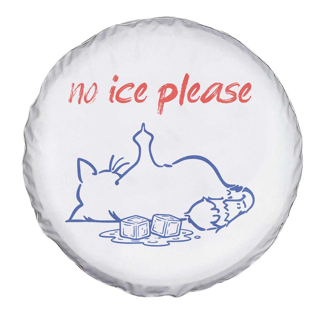 No Ice Please Spare Tire Cover Funny Cat Anti ICE Deportation Human Rights