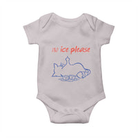 No Ice Please Baby Onesie Funny Cat Anti ICE Deportation Human Rights