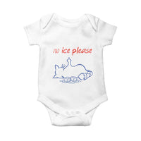 No Ice Please Baby Onesie Funny Cat Anti ICE Deportation Human Rights