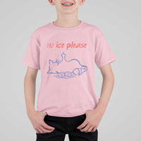 No Ice Please T Shirt For Kid Funny Cat Anti ICE Deportation Human Rights