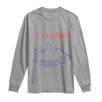 No Ice Please Long Sleeve Shirt Funny Cat Anti ICE Deportation Human Rights