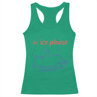 No Ice Please Racerback Tank Top Funny Cat Anti ICE Deportation Human Rights