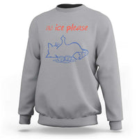 No Ice Please Sweatshirt Funny Cat Anti ICE Deportation Human Rights