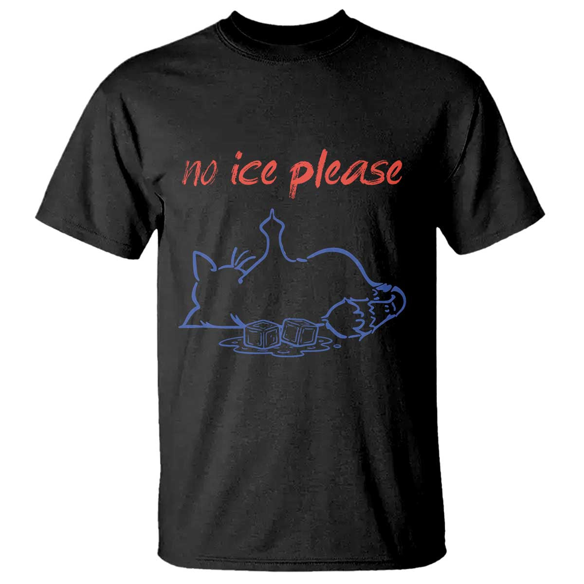 No Ice Please T Shirt Funny Cat Anti ICE Deportation Human Rights