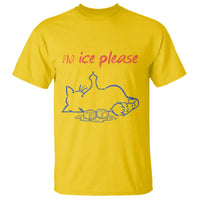 No Ice Please T Shirt Funny Cat Anti ICE Deportation Human Rights