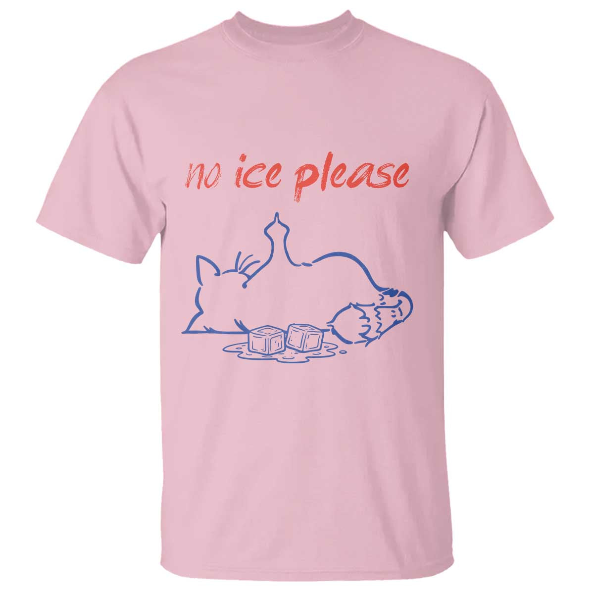 No Ice Please T Shirt Funny Cat Anti ICE Deportation Human Rights