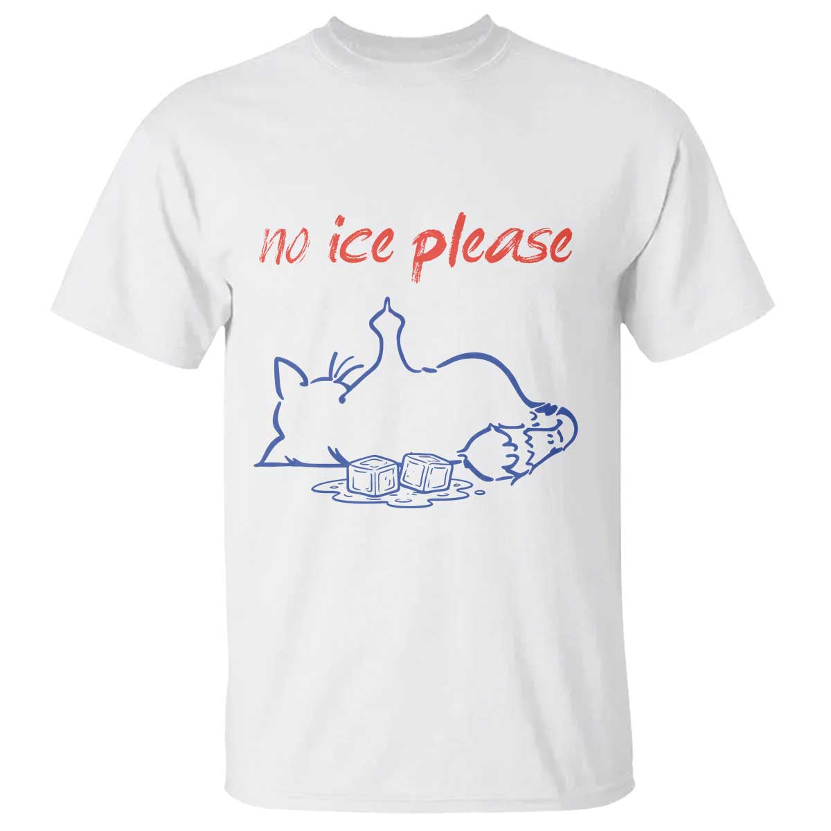No Ice Please T Shirt Funny Cat Anti ICE Deportation Human Rights