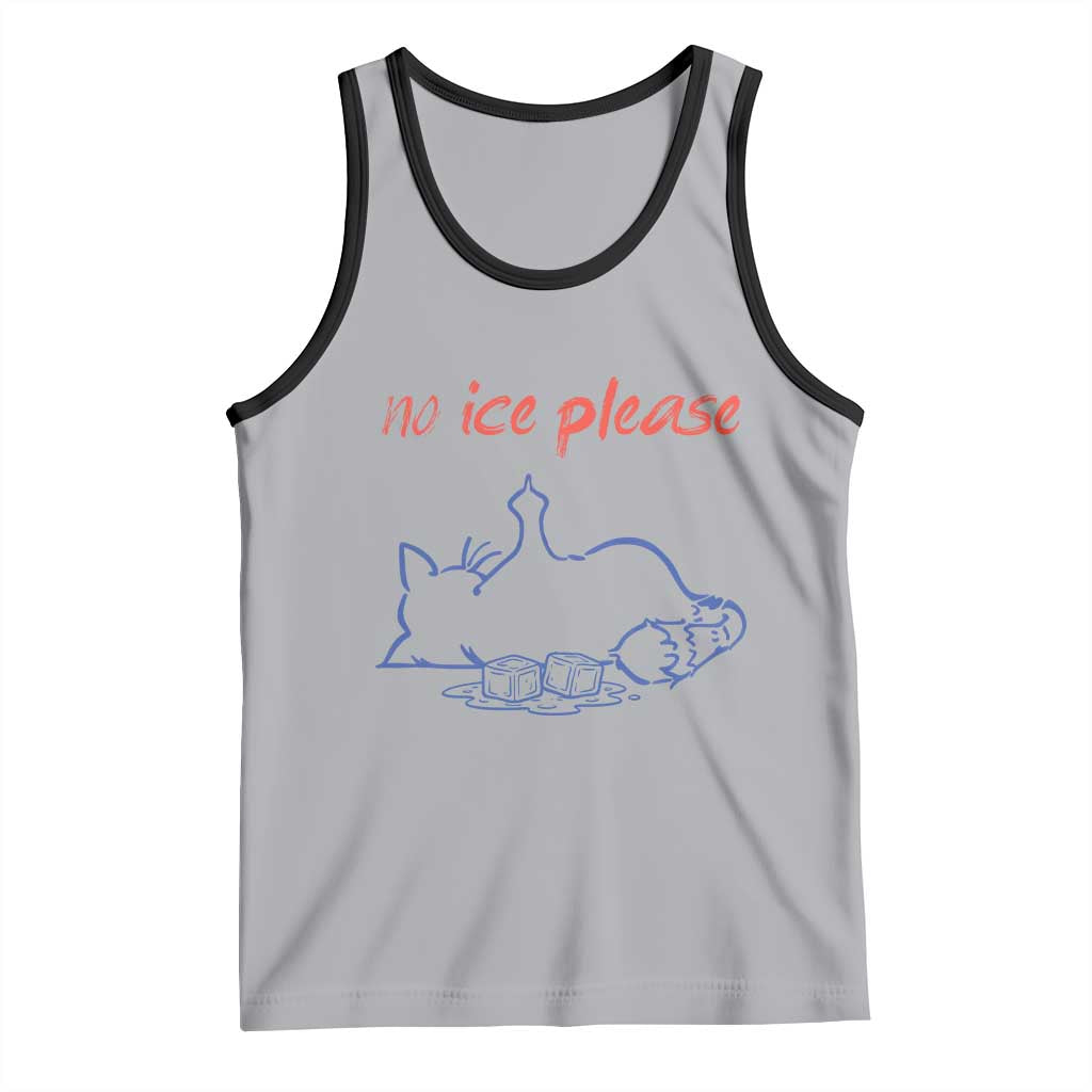 No Ice Please Tank Top Funny Cat Anti ICE Deportation Human Rights