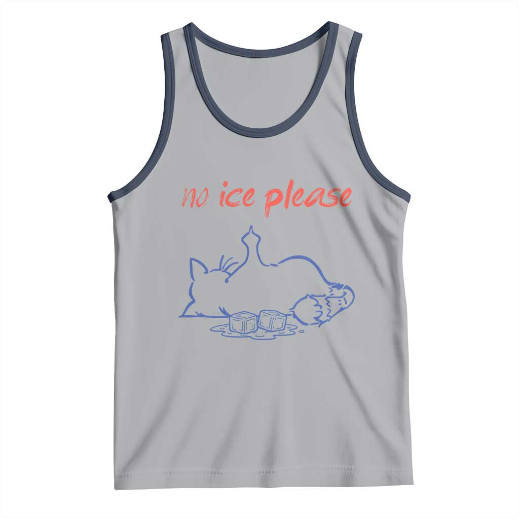 No Ice Please Tank Top Funny Cat Anti ICE Deportation Human Rights