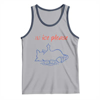 No Ice Please Tank Top Funny Cat Anti ICE Deportation Human Rights