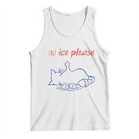 No Ice Please Tank Top Funny Cat Anti ICE Deportation Human Rights
