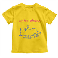 No Ice Please Toddler T Shirt Funny Cat Anti ICE Deportation Human Rights