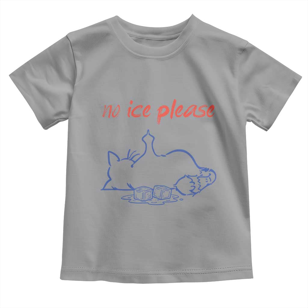 No Ice Please Toddler T Shirt Funny Cat Anti ICE Deportation Human Rights