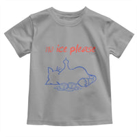 No Ice Please Toddler T Shirt Funny Cat Anti ICE Deportation Human Rights