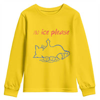No Ice Please Youth Sweatshirt Funny Cat Anti ICE Deportation Human Rights