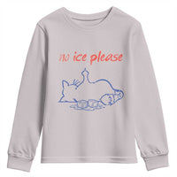 No Ice Please Youth Sweatshirt Funny Cat Anti ICE Deportation Human Rights