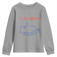 No Ice Please Youth Sweatshirt Funny Cat Anti ICE Deportation Human Rights