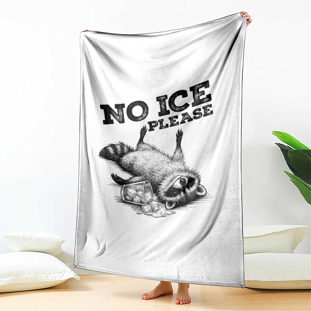 No Ice Please Throw Blanket Funny Raccoon Anti ICE Deportation Human Rights