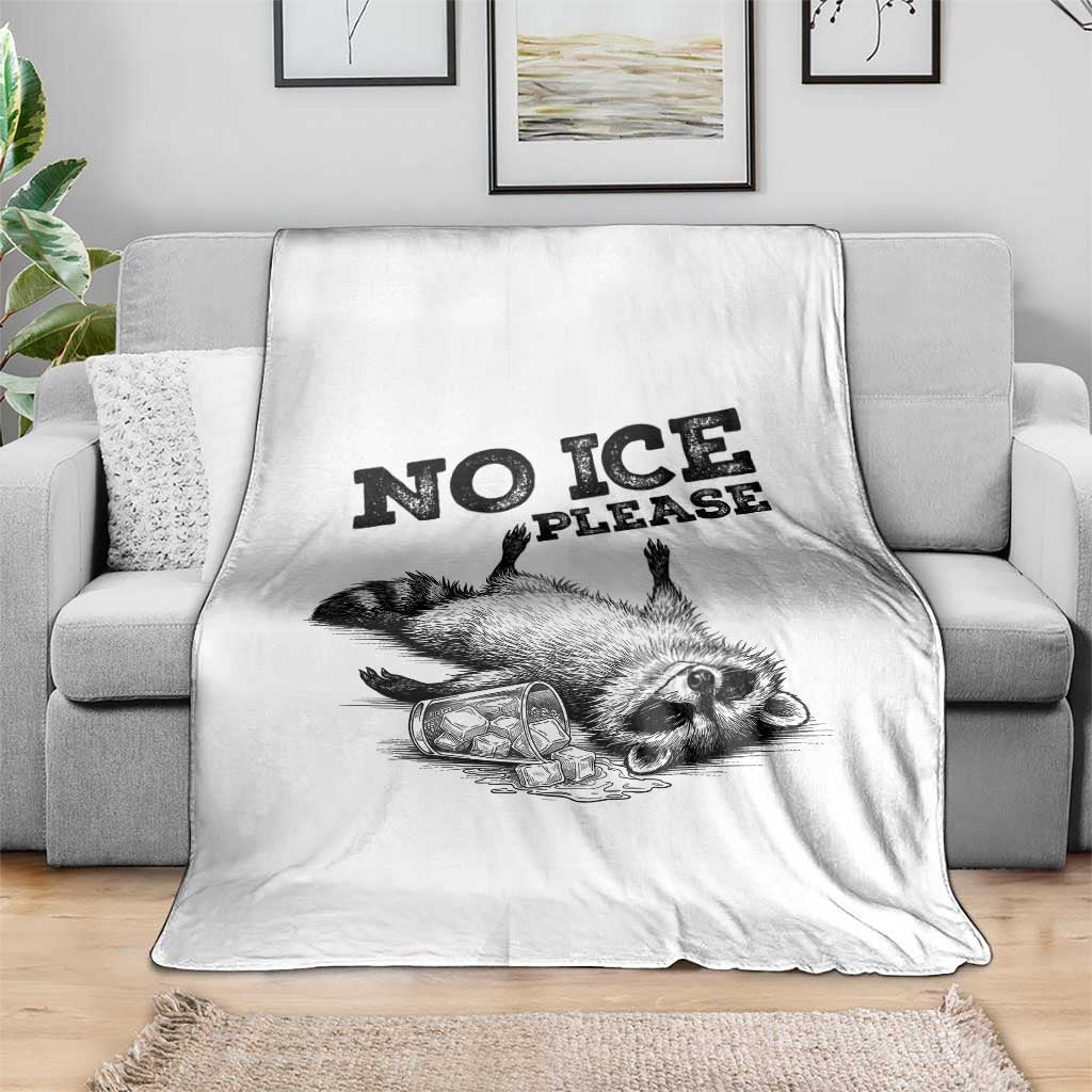 No Ice Please Throw Blanket Funny Raccoon Anti ICE Deportation Human Rights