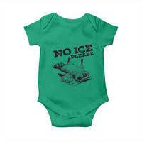 No Ice Please Baby Onesie Funny Raccoon Anti ICE Deportation Human Rights