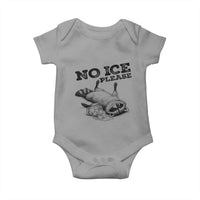 No Ice Please Baby Onesie Funny Raccoon Anti ICE Deportation Human Rights