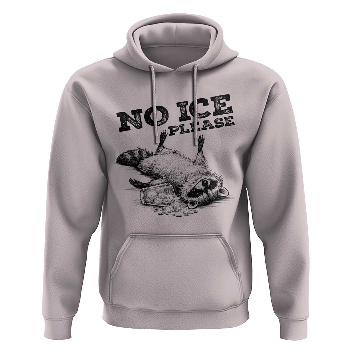 No Ice Please Hoodie Funny Raccoon Anti ICE Deportation Human Rights