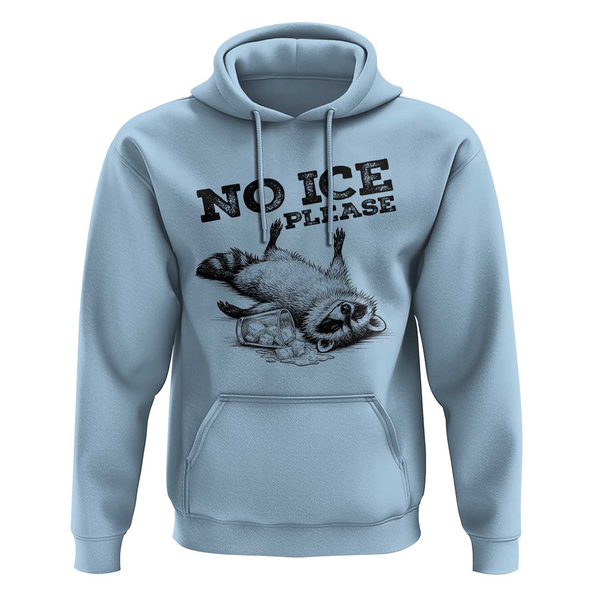 No Ice Please Hoodie Funny Raccoon Anti ICE Deportation Human Rights