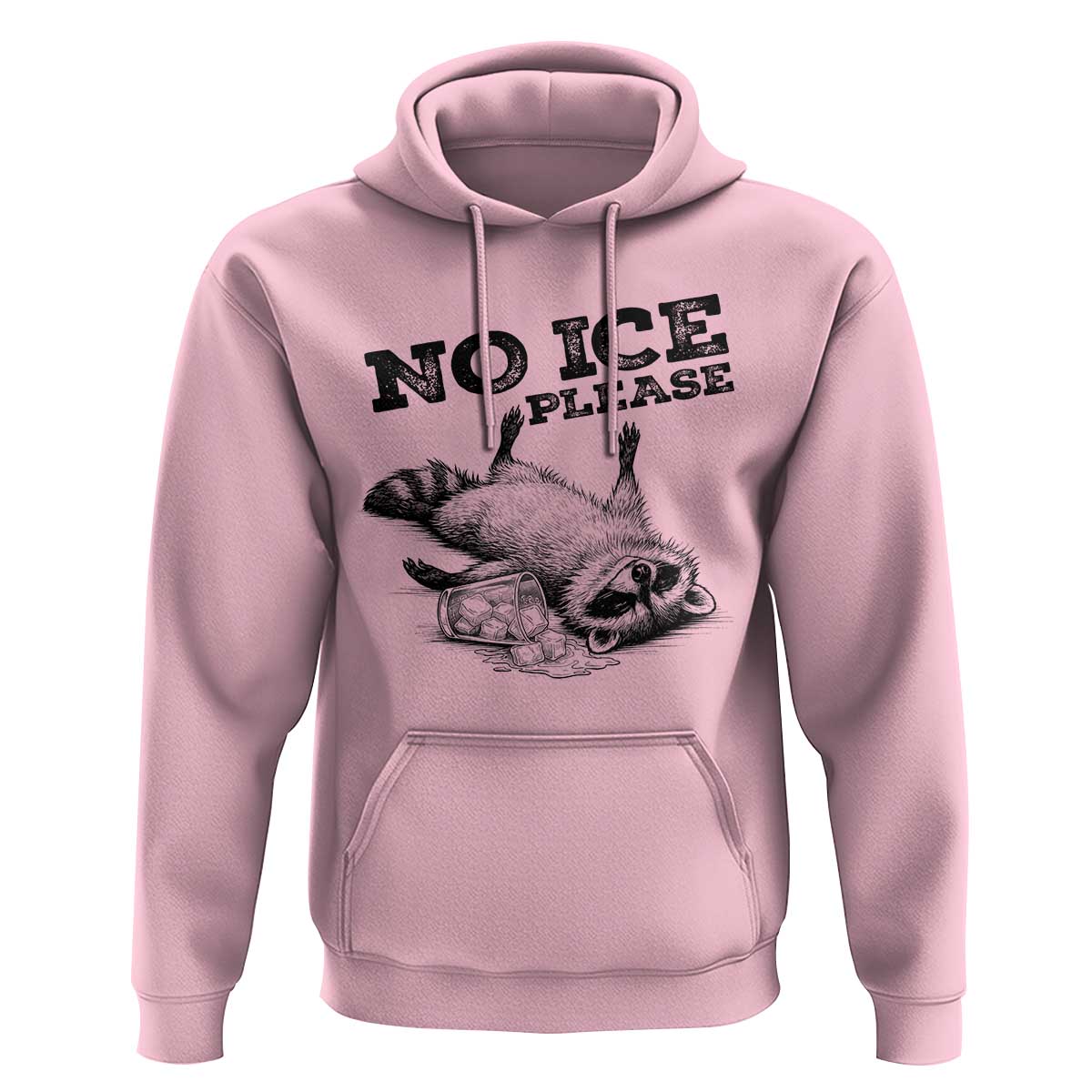 No Ice Please Hoodie Funny Raccoon Anti ICE Deportation Human Rights
