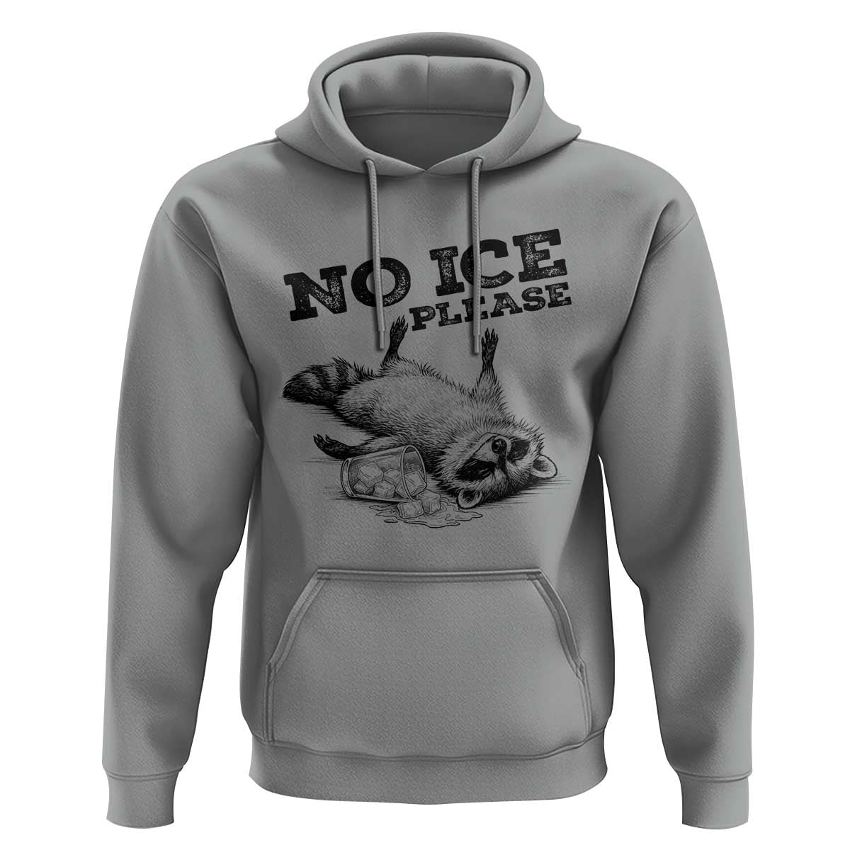 No Ice Please Hoodie Funny Raccoon Anti ICE Deportation Human Rights