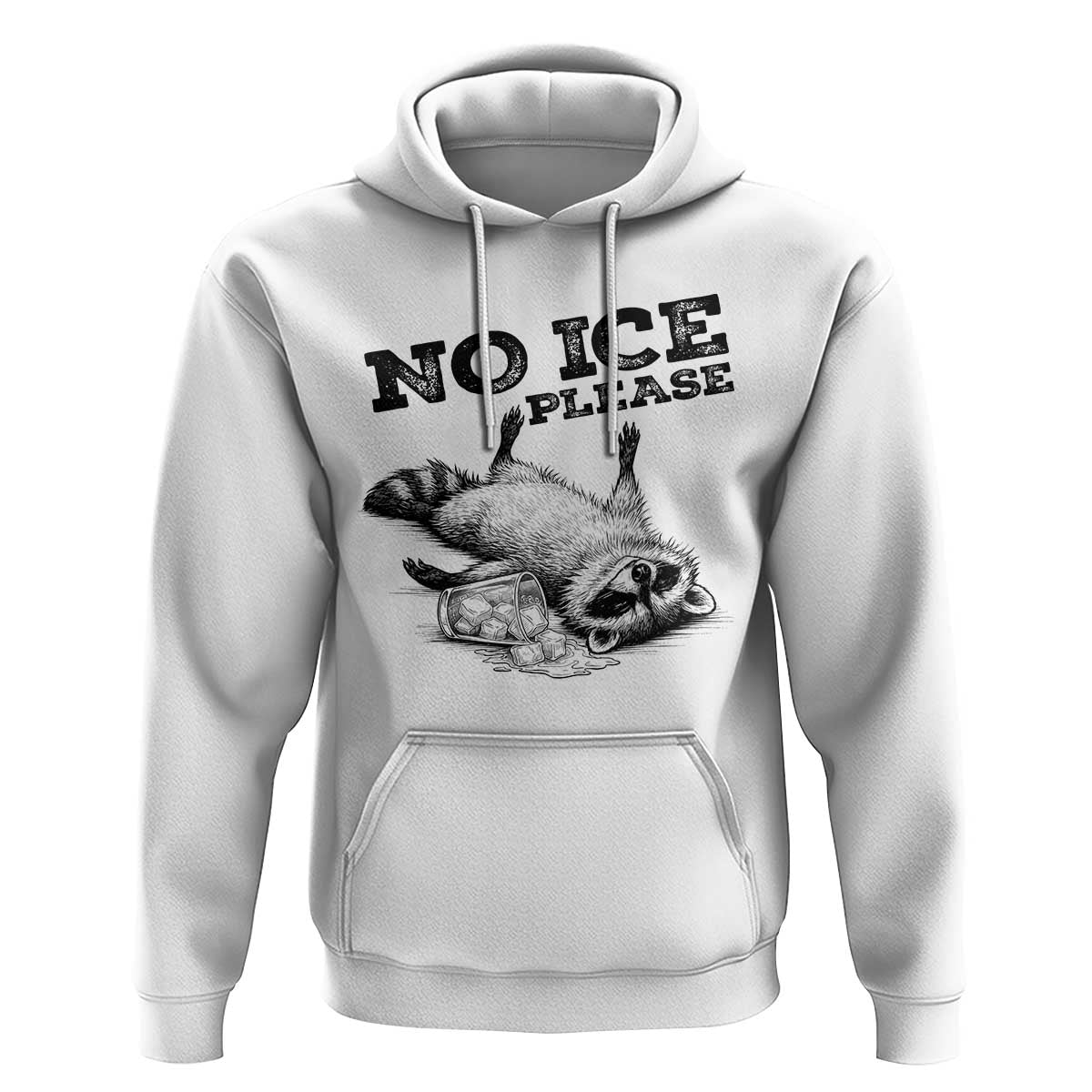 No Ice Please Hoodie Funny Raccoon Anti ICE Deportation Human Rights